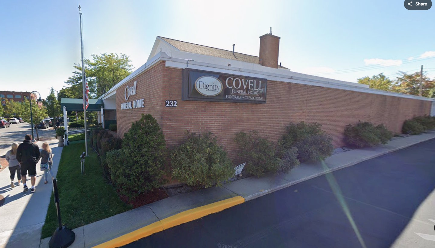 Covell Funeral Home in Traverse City, original State Street location